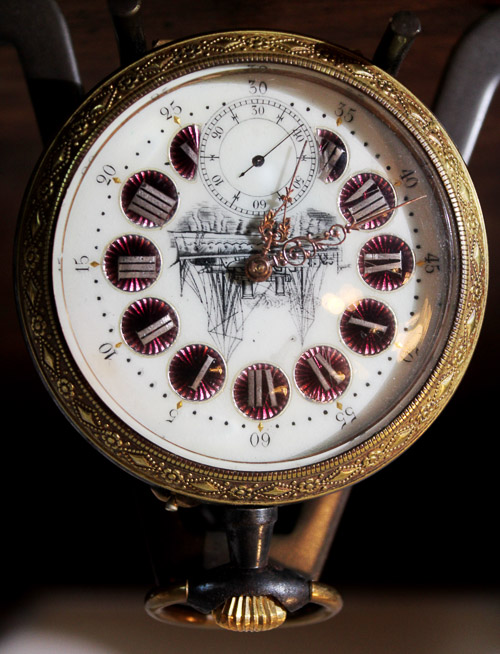 023b - Very heavy Ships watch with double case