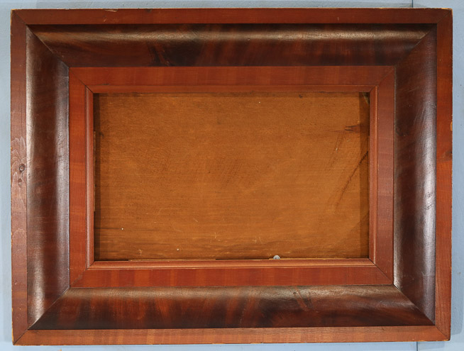 457d - Mahogany ogee empire frame, 24 x 19